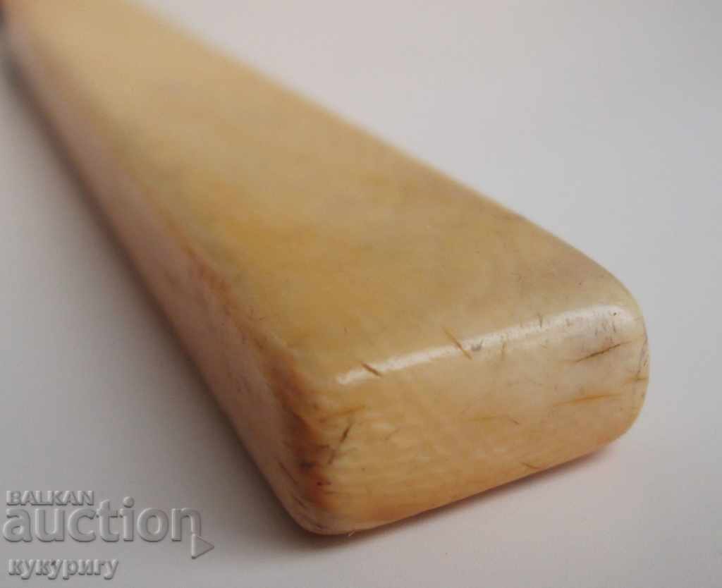 Big old fork serving ivory handle 19c. - 7 Big old fork serving ivory handle 19c. - 7