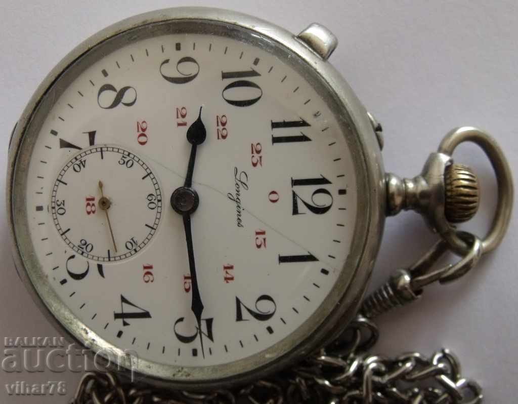 Auction  pocket watch-LONGINES-GEPA MODEL Rare model