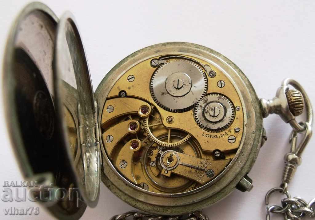 pocket watch-LONGINES-GEPA MODEL Rare model - 6