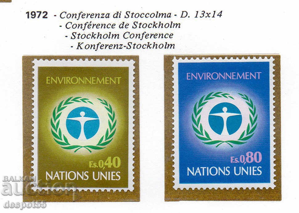 1972. UN-Geneva. Ecological Conference, Stockholm.