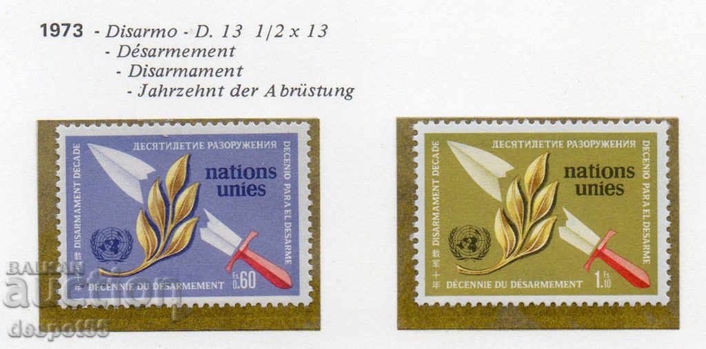 1973. UN-Geneva. Decade of disarmament.