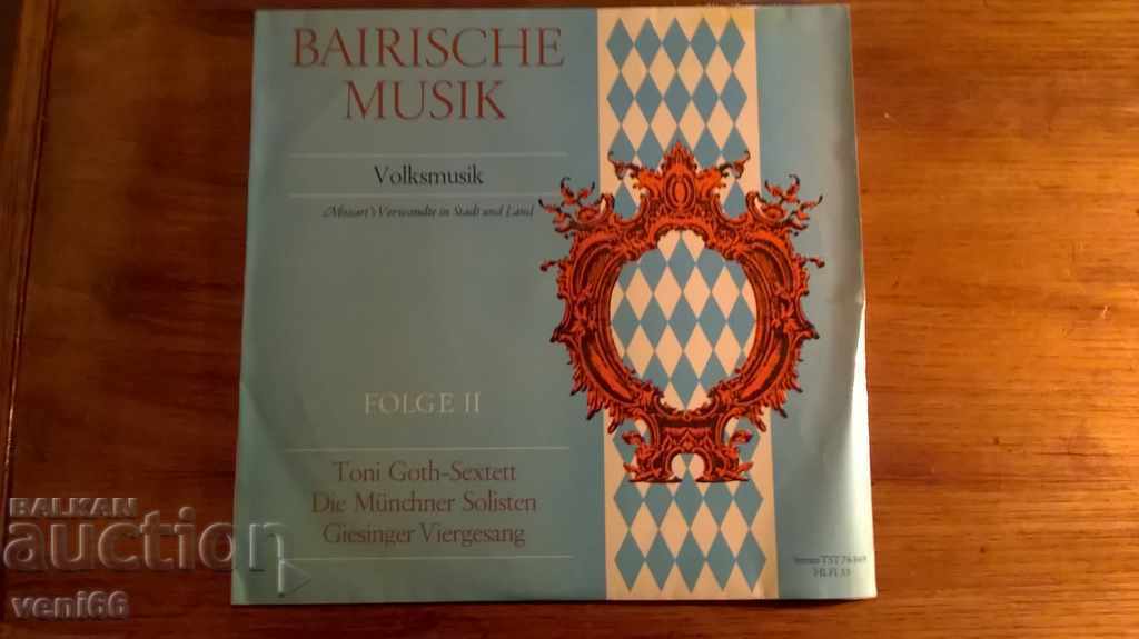 Грамофонна плоча - Bairishe musik - BDR