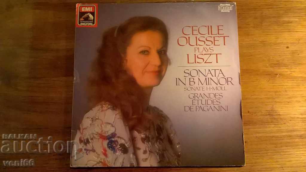 Disc gramofon - Cecil Ouset - Ferenc Liszt