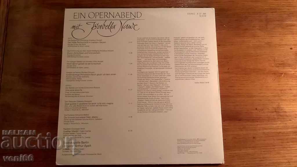 Gramophone record - Isabella Naur with price 3.00 BGN | € 1.53