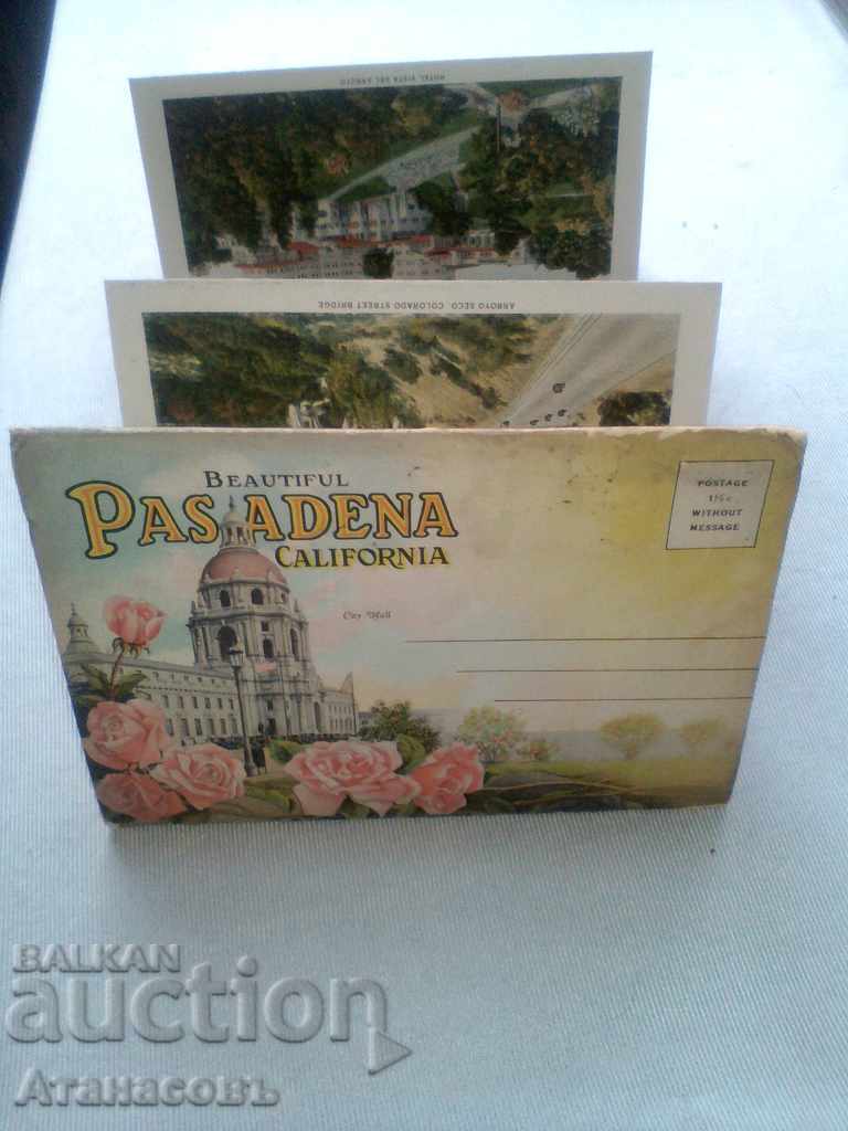 Postcard Beautiful Pasadena California 1940 Картичка САЩ