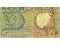 20 franc Congo 1962
