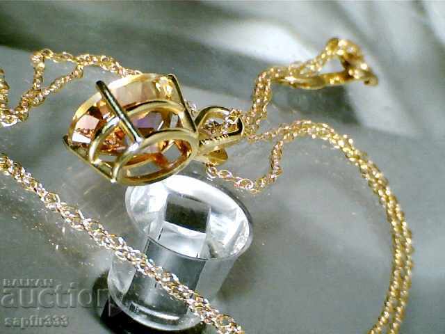 colier de aur unic RARE coniac Mystic Topaz - 7