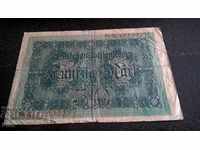 Банкнота - Германия - 50 марки | 1914г.