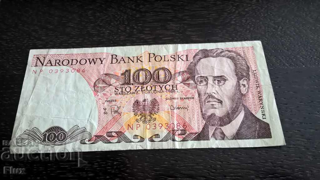 Banknote - Poland - 100 zlotys 1988g.