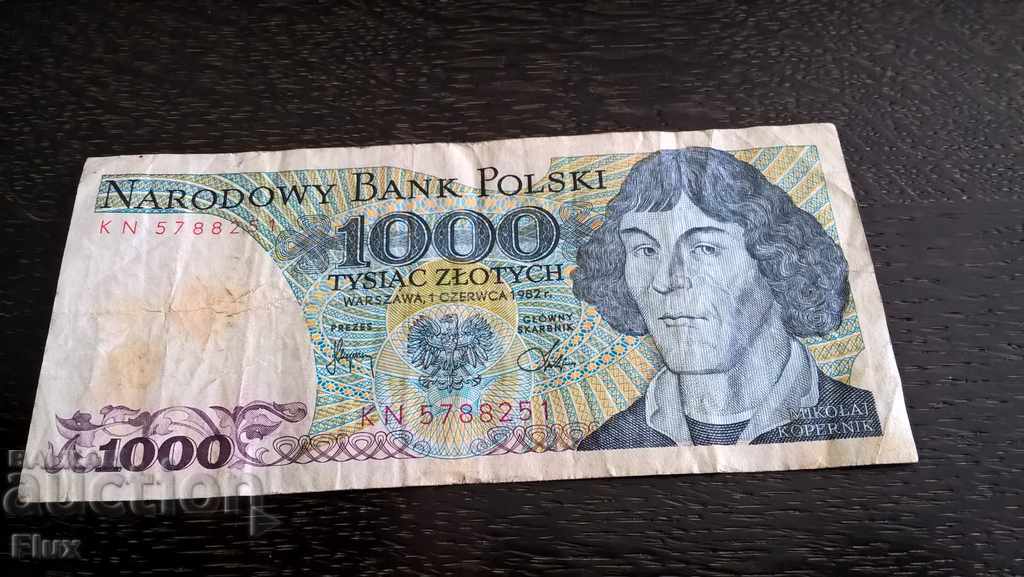 Bill - Polonia - PLN 1000 | 1982.