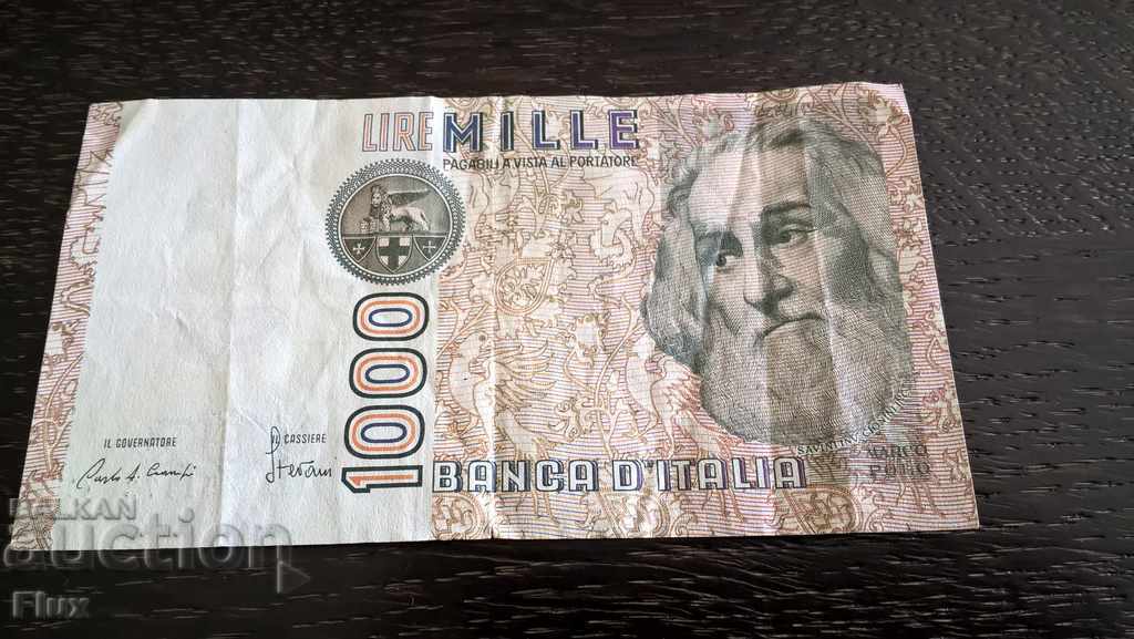 Banknote - Italy - 1000 pounds 1982