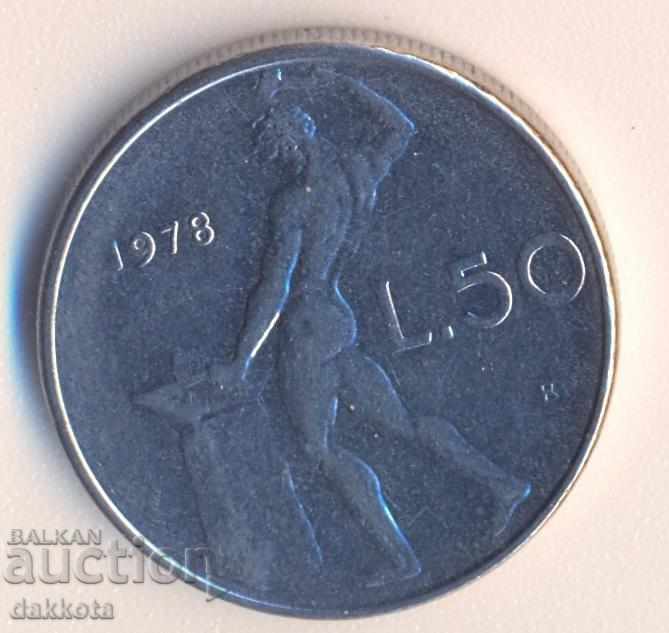 Italia 50 liras în 1978