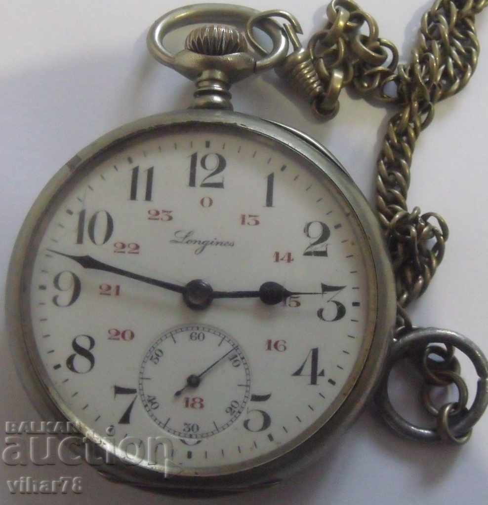 pocket watch-LONGINES-GEPA MODEL Rare model with price 449.99 BGN | € 230.08 pocket watch-LONGINES-GEPA MODEL Rare model with price 449.99 BGN | € 230.08