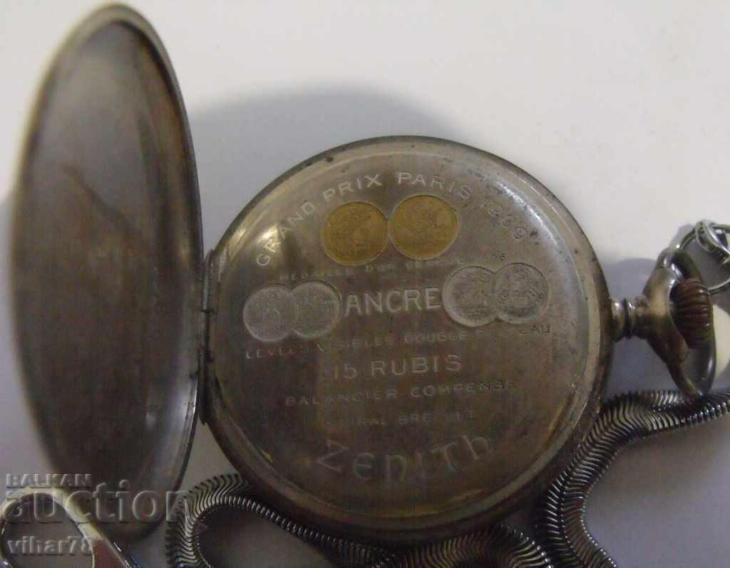 SILVER pocket watch-ZENITH-ZENITH-0.800 - 5 SILVER pocket watch-ZENITH-ZENITH-0.800 - 5