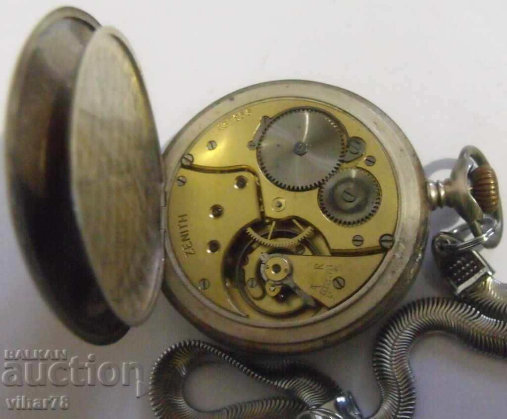 SILVER pocket watch-ZENITH-ZENITH-0.800 - 6 SILVER pocket watch-ZENITH-ZENITH-0.800 - 6
