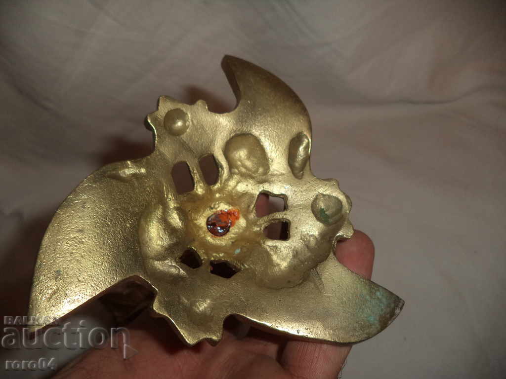 BEAUTIFUL STAR BRONZE CANDLE - EXCELLENT - 5 BEAUTIFUL STAR BRONZE CANDLE - EXCELLENT - 5