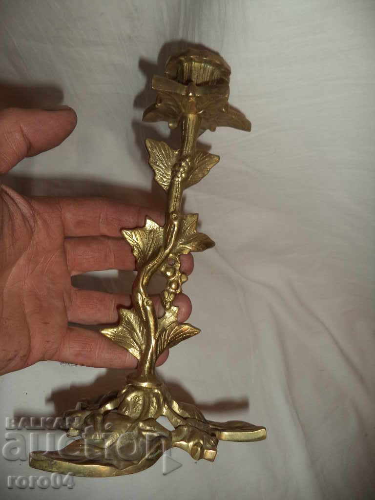 BEAUTIFUL STAR BRONZE CANDLE - EXCELLENT - 7 BEAUTIFUL STAR BRONZE CANDLE - EXCELLENT - 7