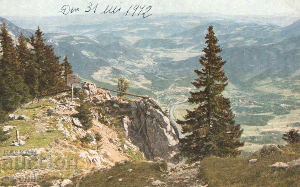 Стара пощенска картичка - Из австрийските Алпи