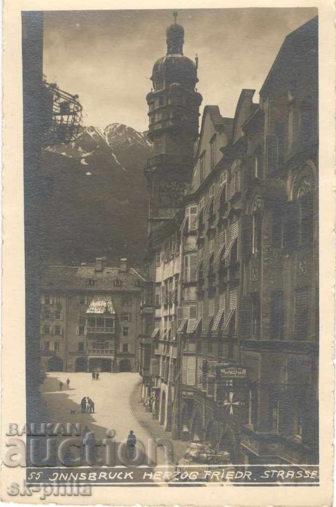 Антикварна пощенска картичка - Инсбрук, Изглед