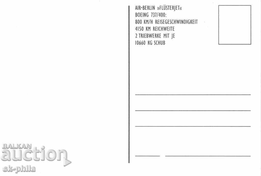 Carte poștală - Plane "Boeing" - 737/400 cu preț 1.60 BGN | € 0.82 Carte poștală - Plane "Boeing" - 737/400 cu preț 1.60 BGN | € 0.82