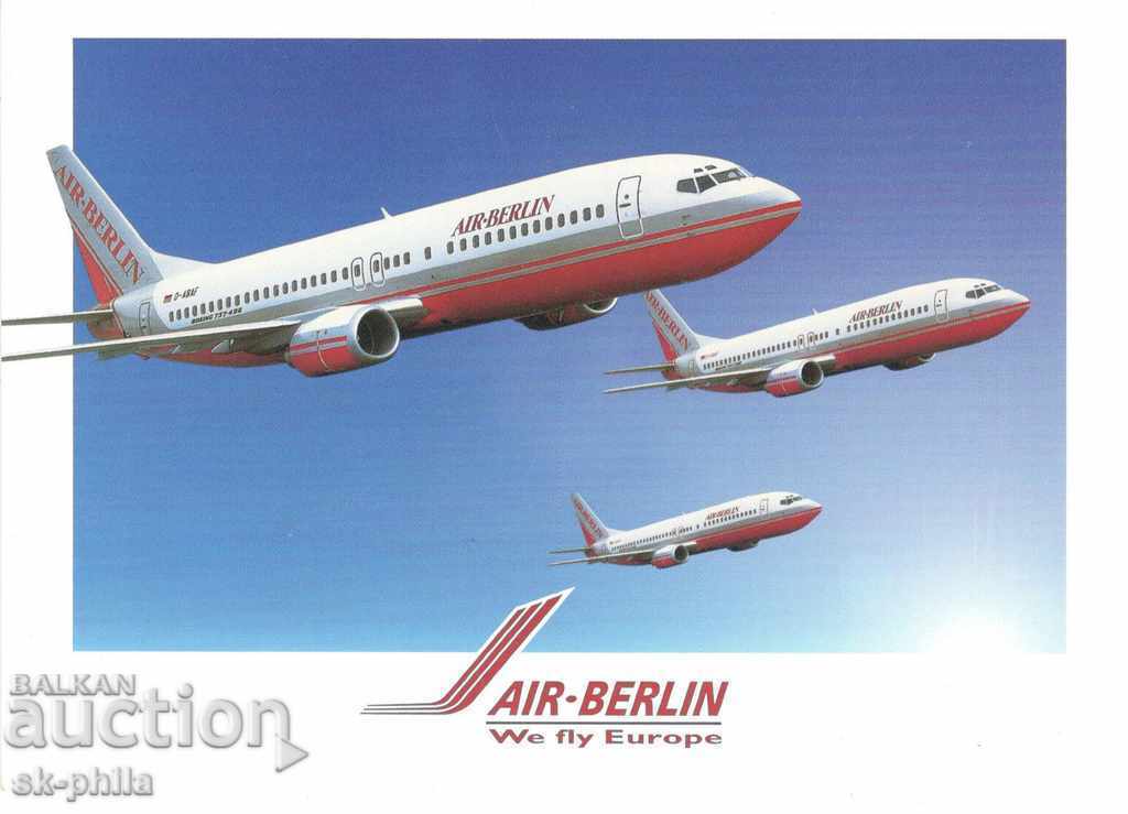 Καρτ ποστάλ - Αεροπλάνο "Boeing" - 737/400