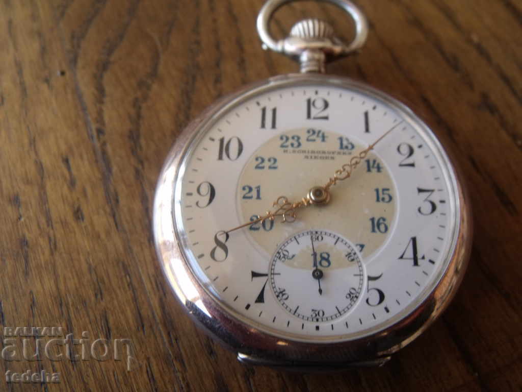 POCKET WATCH SILVER OMEGA - PERFECT !!!
