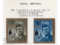 1966. Малта. Джон Кенеди и мемориала в негова чест.