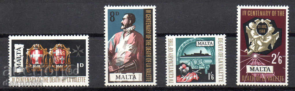 1968. Малта. 4 в. от смъртта на J.P. de La Valette.