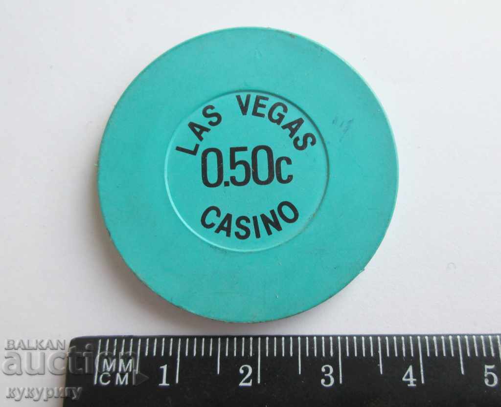 Collecting old casino from casino Las Vegas 0.50c with price 10.00 BGN | € 5.11