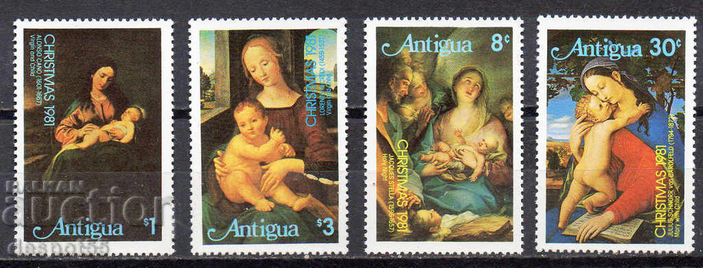 1981. Antigua. Crăciun - pictura.