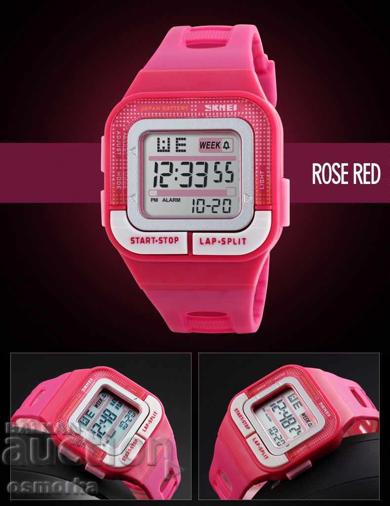 Auction Skmei sports watch chronometer pink hiking fitness sport Auction Skmei sports watch chronometer pink hiking fitness sport