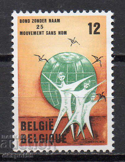 1984. Belgium. 25 years Bond zonder Naam - public movement.
