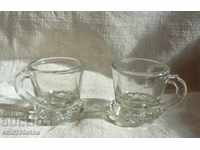 Чашки ; шотове ; Мини халби 2 бр. дебело стъкло Аржентина