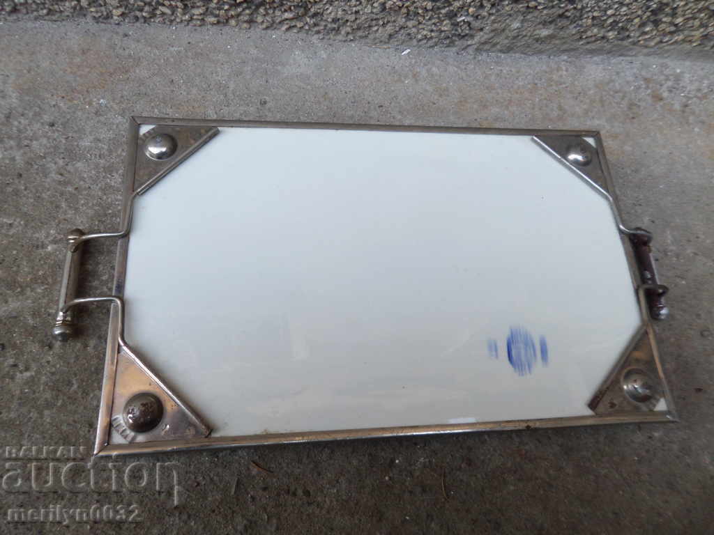 Old porcelain tray, casserole, service, porcelain - 5