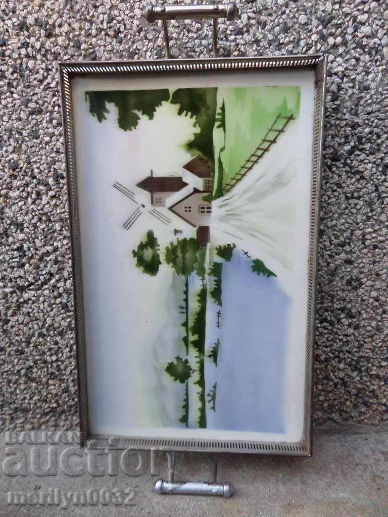 Old porcelain tray, casserole, service, porcelain - 7