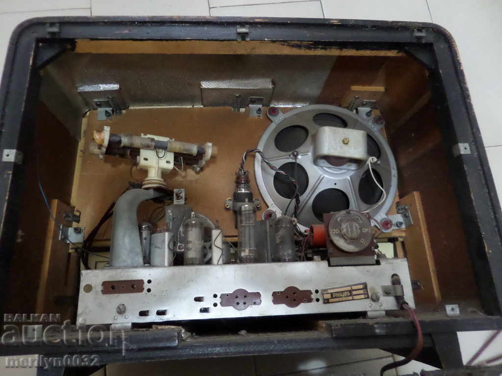 Old Phillips radio, radio lamp - 6