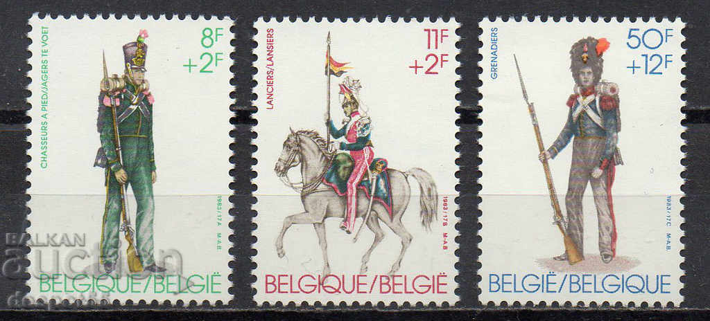 1983. Belgia. uniforme militare.