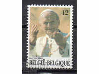 1985. Βέλγιο. Ο Πάπας Ιωάννης Παύλος Β ', σε μια επίσκεψη στο Βέλγιο.