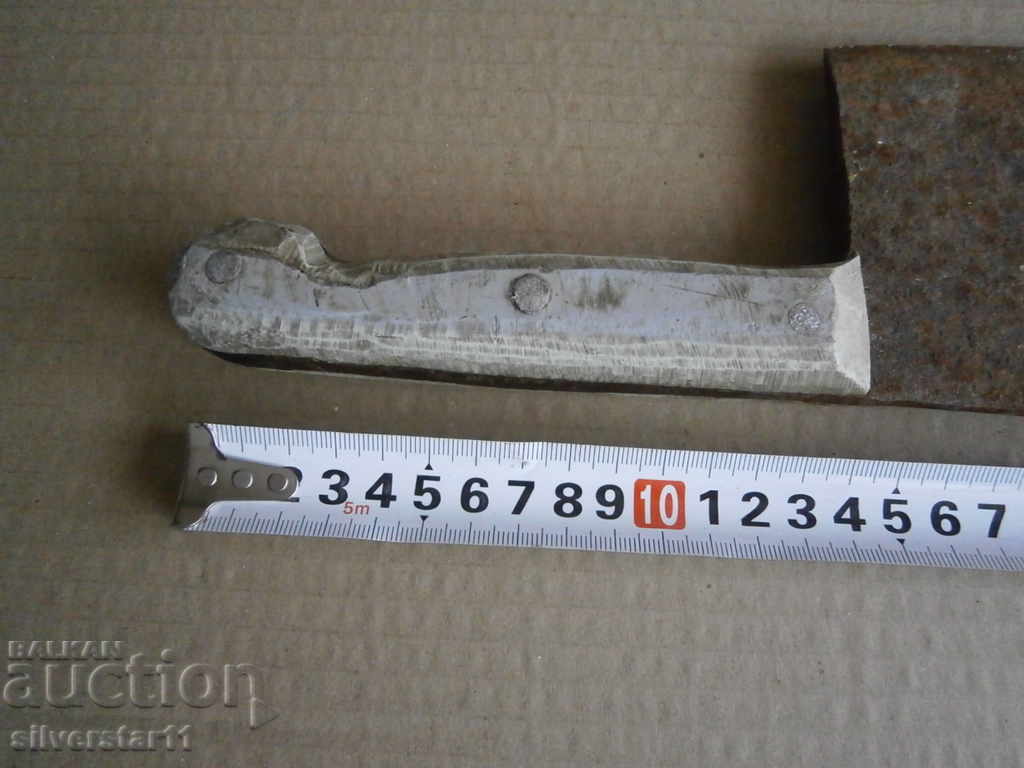 A hand forged ax, a pole, a chopper, a wrought iron, a primitive - 5 A hand forged ax, a pole, a chopper, a wrought iron, a primitive - 5