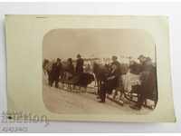 Старa снимка "зимата с шейни" Първа Световна Война