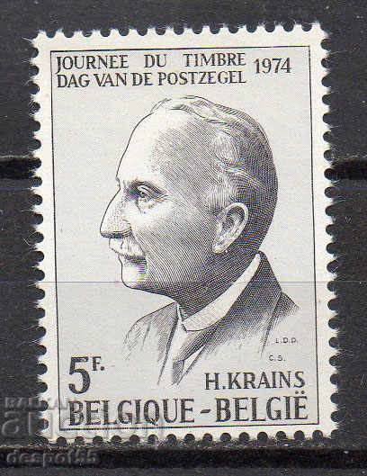 1974. Βέλγιο. Ημέρα σφραγίδα του ταχυδρομείου.