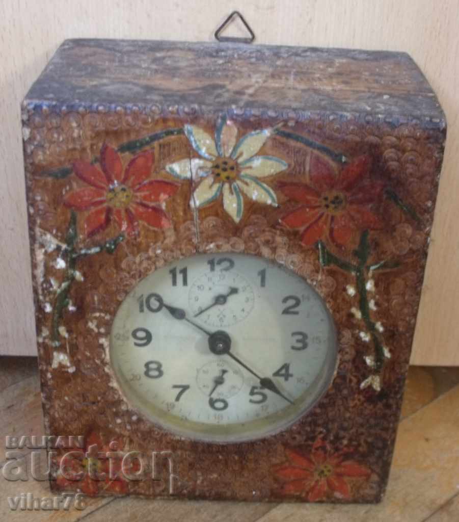 AMERICAN-συναγερμού με ξύλινο κουτί