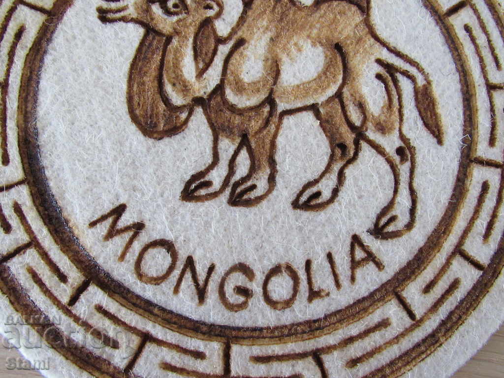 Delivery of Set of two decorations from felt, Mongolia-2