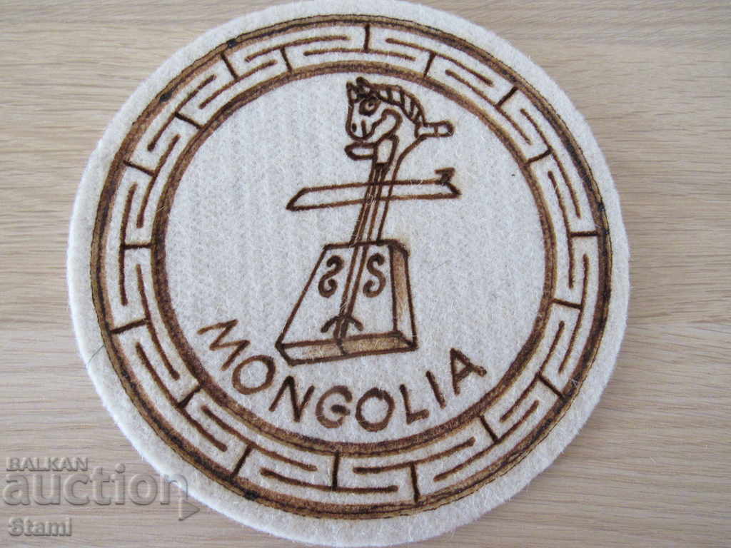 Set of two decorations from felt, Mongolia-2 - 6