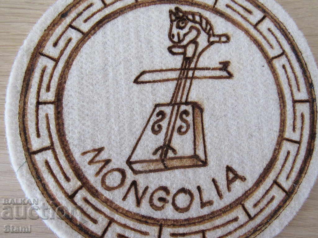 Set of two decorations from felt, Mongolia-2 - 7