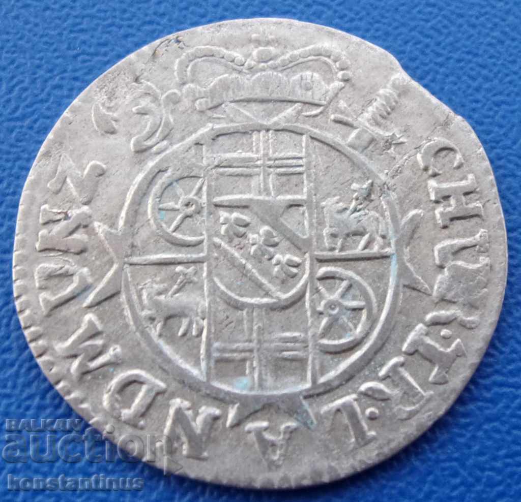 Trier Carl Joseph Lotharski 3 Albus 1713 Rare with price € 43.46 | 85.00 BGN