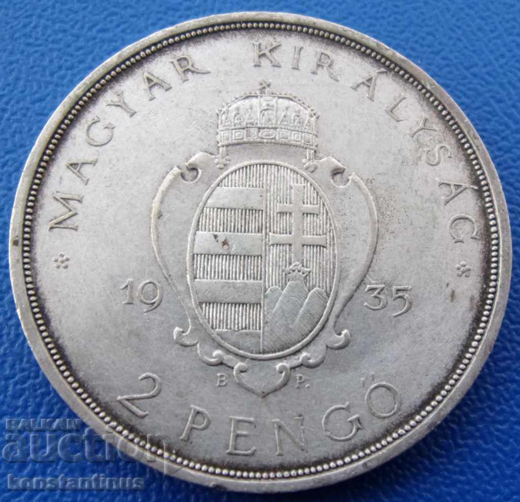 Ungaria 2 Pengő 1935 Rare cu preț € 89.48 | 175.01 BGN