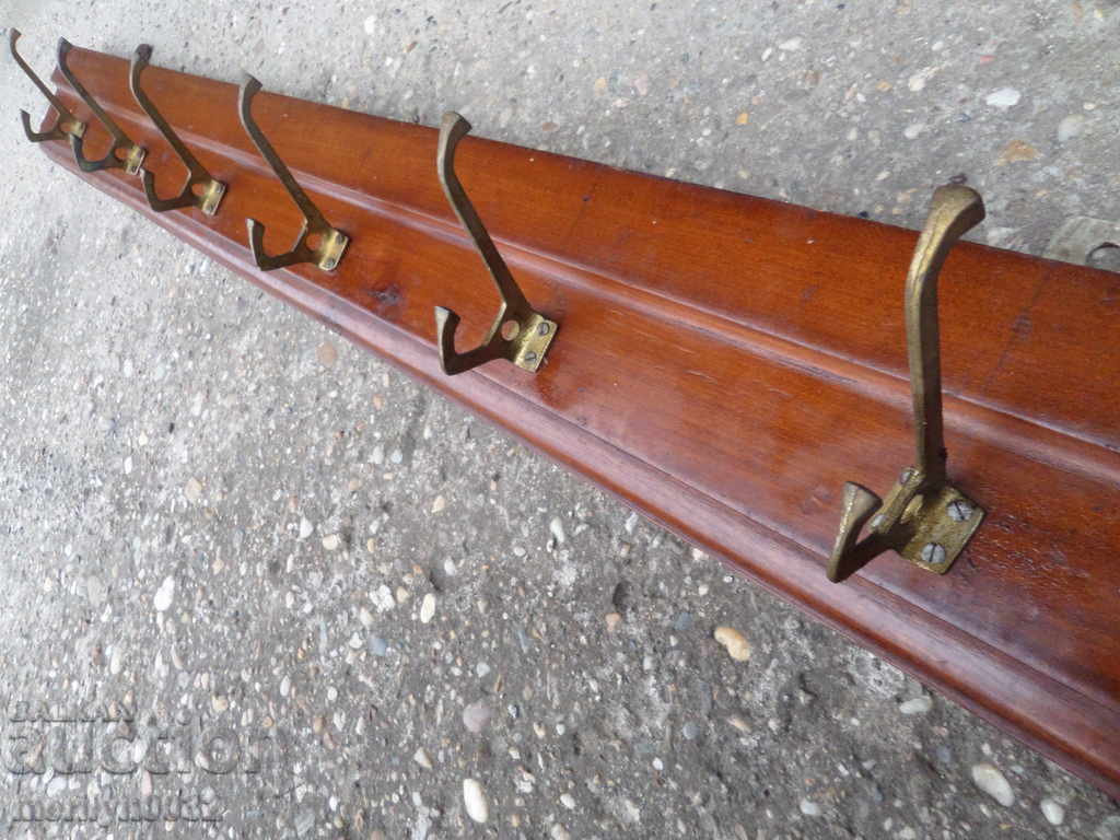 An old bourgeois coat of walnut forged wrought iron - 5