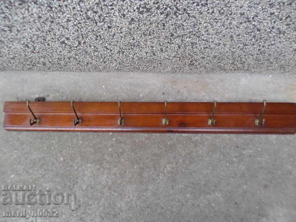 An old bourgeois coat of walnut forged wrought iron - 6