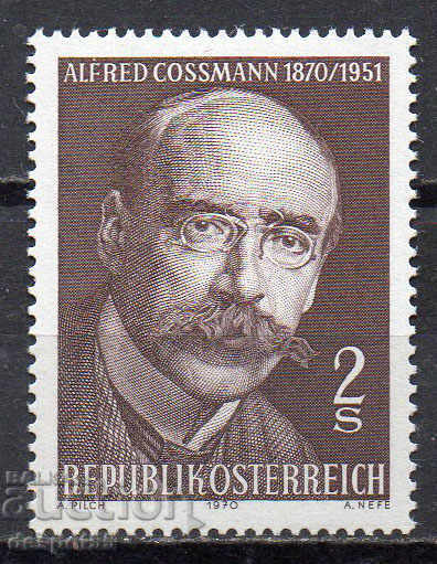 1970. Austria. Professor Alfred Cosman, engraver and artist.